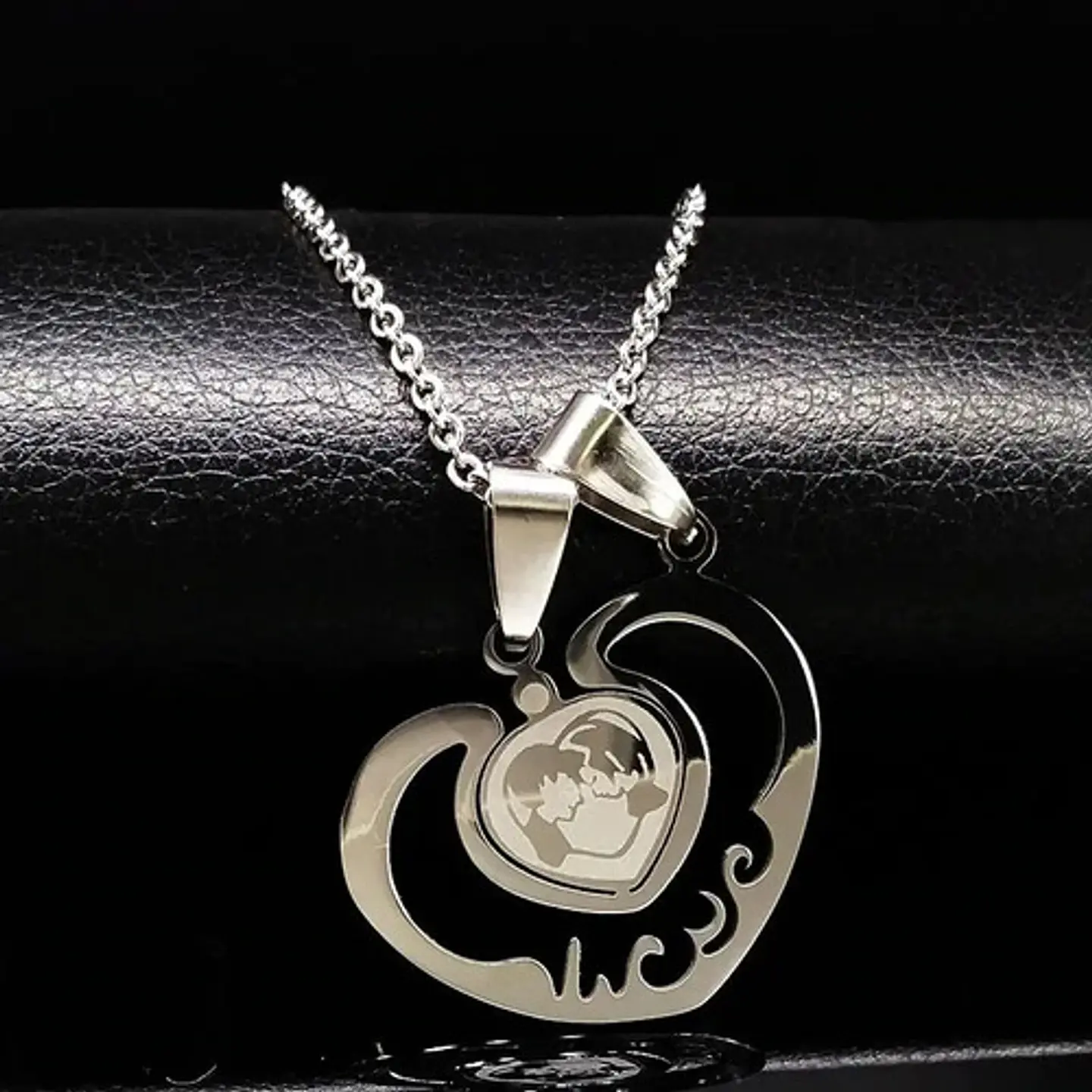 Collares San Valentin Corazón + Globo Y Caja Regalo Joyas 7