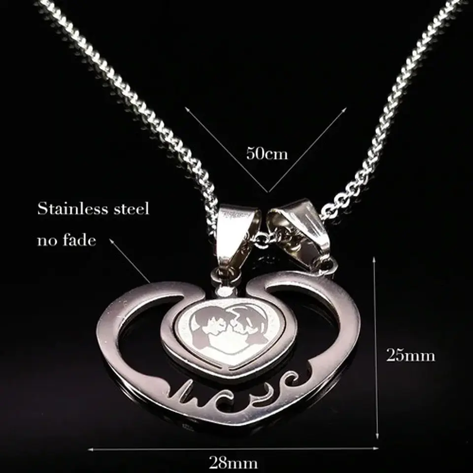Collares San Valentin Corazón + Globo Y Caja Regalo Joyas 8