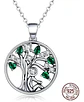Collar Plata 925 Árbol De La Vida Circón Joyas Regalo Mujer - Miniatura 2