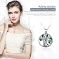 Collar Plata 925 Árbol De La Vida Circón Joyas Regalo Mujer - Miniatura 3