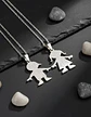 Collar Hijos Niño Niña + Globo Y Caja Regalo Joyas - Miniatura 1