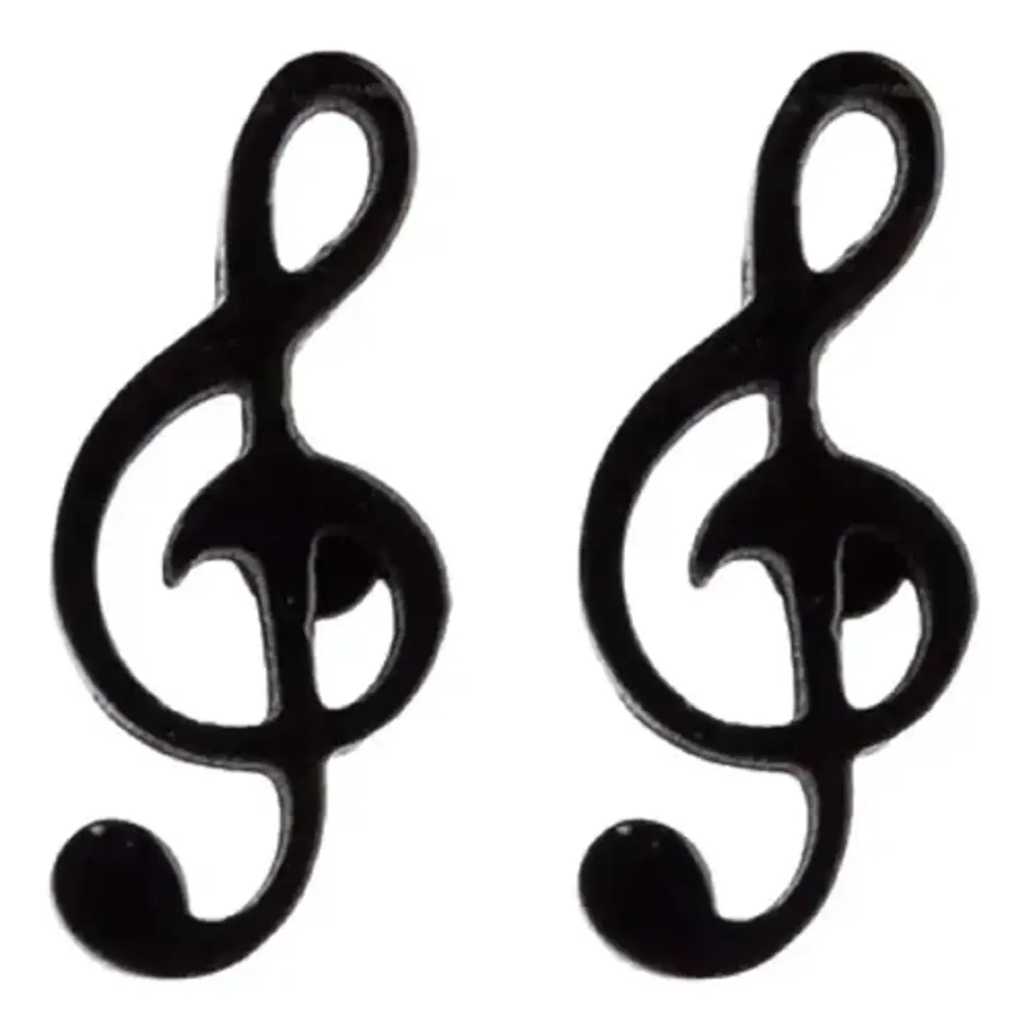 Aros Nota Musical Regalo Mujer Niña Hombre + Bolsa Joyas 1