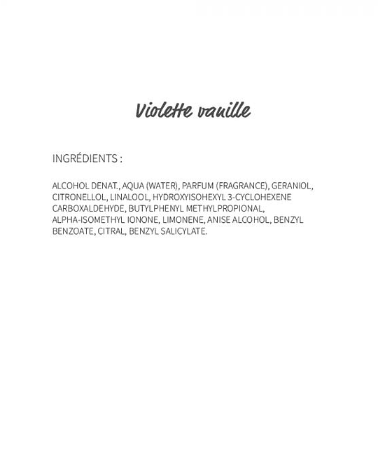 Violette Vanille (212)  - eau de parfum 30ml