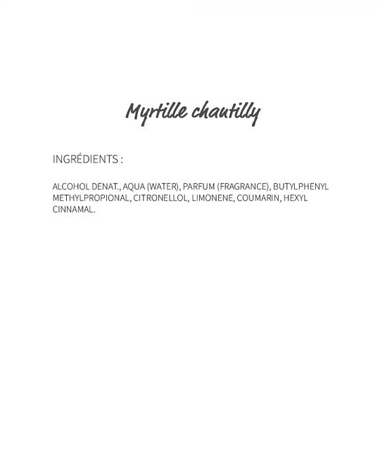Myrtille Chantilly (253) - eau de parfum 30ml