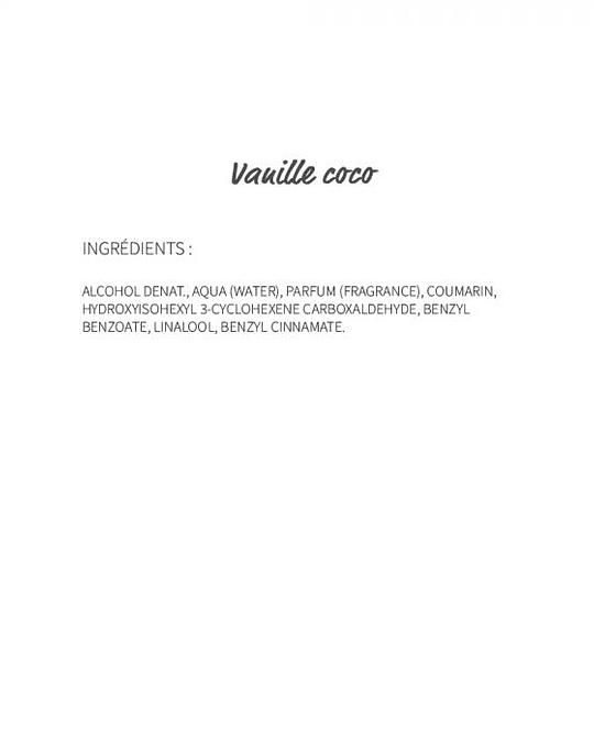 Vanille Coco (100) - eau de parfum 30ml