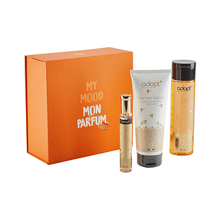 Caja eau de parfum 30ml + crema corporal + gel de ducha 