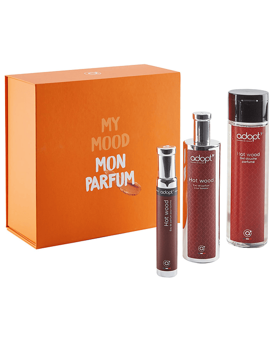 Caja eau de parfum 30ml + 100ml + gel de ducha 