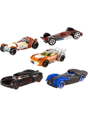 Pack 5 Hot Wheels Star Wars Light Side Vs Dark Side