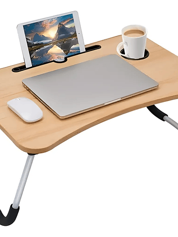 Mesa para Cama + Porta Vasos + Porta Tablet 60x40x27 2