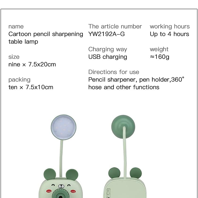 Lampara Led Sacapuntas Porta Celular 