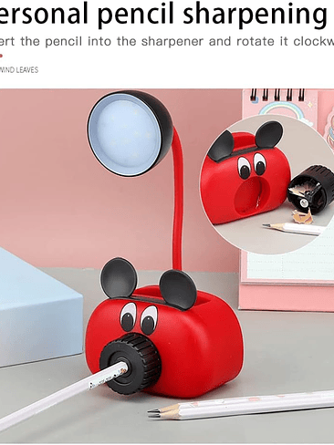 Lampara Led Sacapuntas Porta Celular 