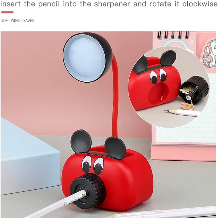 Lampara Led Sacapuntas Porta Celular 