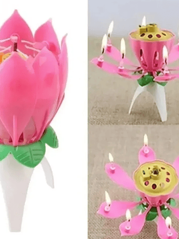 Vela Flor Musical Para Festividades  1