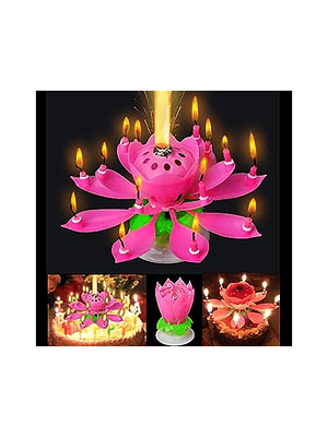 Vela Flor Musical Para Festividades 
