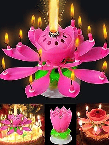 Vela Flor Musical Para Festividades  2