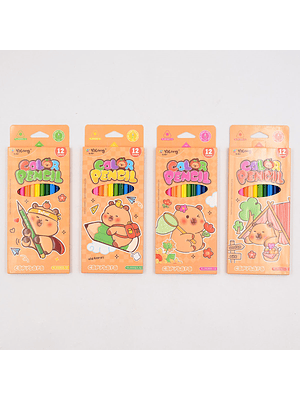 Capibara Lapices 12 Colores 