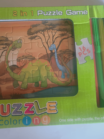 Puzzle Dinosaurio + Pintura  1