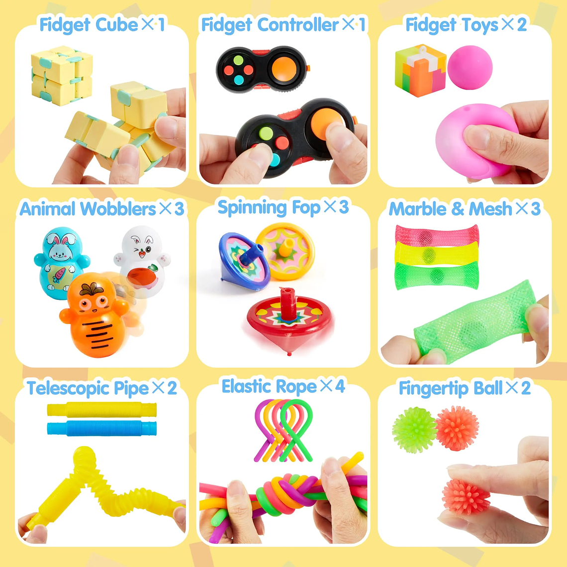 36 Juguetes Sensoriales Anti Estress. DIversos Modelos, Tamaños, Formas y Colores 3