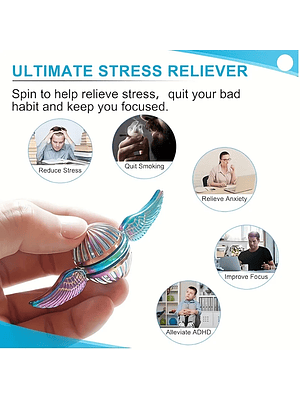 Magic Fidget Spinner: Stress Relief and Concentration Toy Improve Concentration Perfect Halloween, Christmas Gift