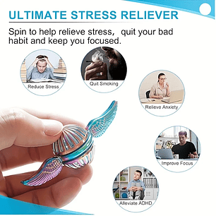 Magic Fidget Spinner: Stress Relief and Concentration Toy Improve Concentration Perfect Halloween, Christmas Gift