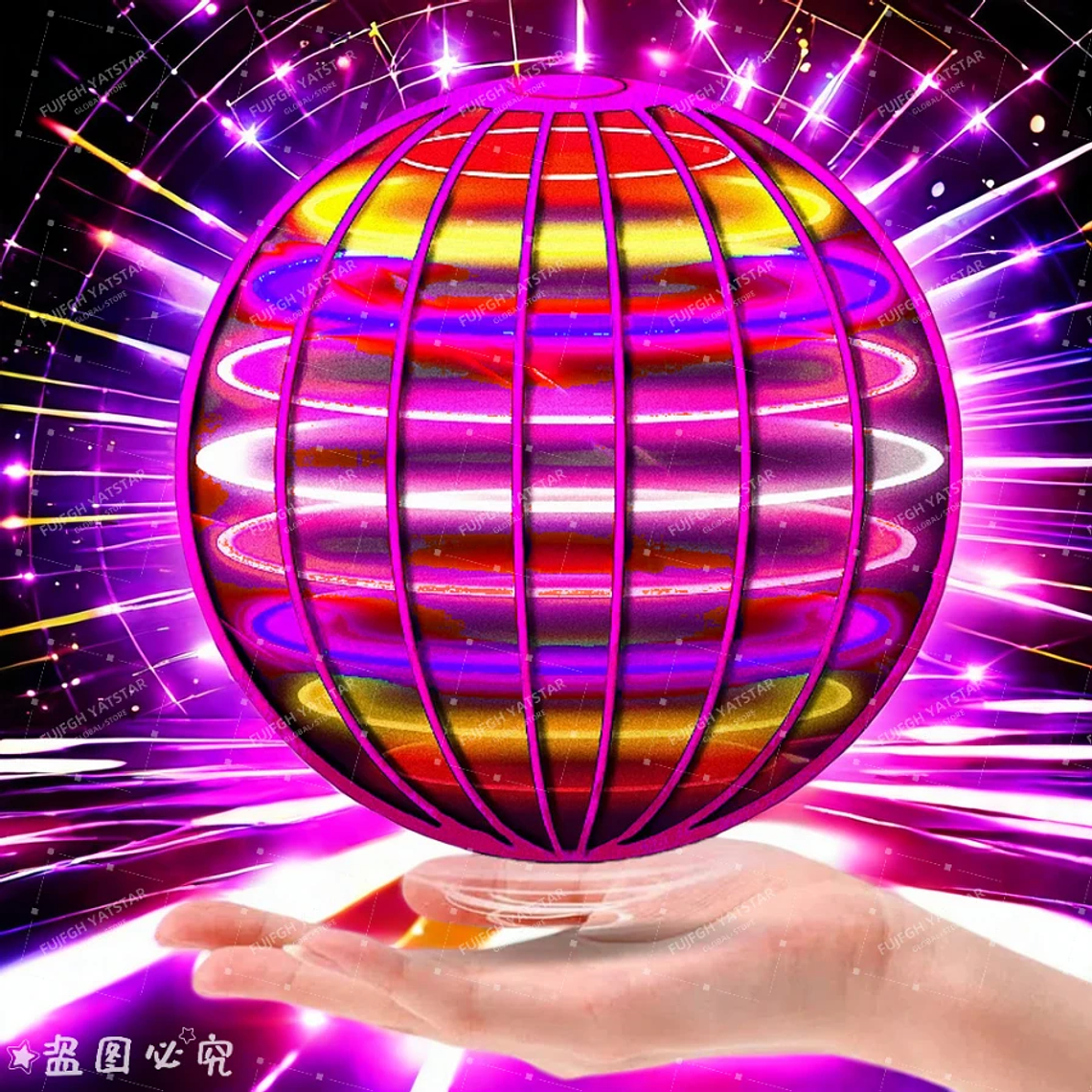 Flying Ball Boomerang Flyorb Magic With LED Lights Drone Hover Ball Fly Nova Orb Flying Spinner Fidget Toys Children Family Gift 1