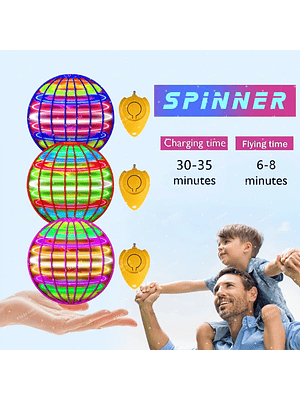 Flying Ball Boomerang Flyorb Magic With LED Lights Drone Hover Ball Fly Nova Orb Flying Spinner Fidget Toys Children Family Gift