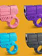 New Mini Gun Shell Ejected Can Launch Decompression EDC Finger Ring Pistol Fidget Spinner Ratchet Anxiety Stress Relief Toy Guns - Miniatura 1