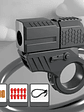 New Mini Gun Shell Ejected Can Launch Decompression EDC Finger Ring Pistol Fidget Spinner Ratchet Anxiety Stress Relief Toy Guns - Miniatura 6