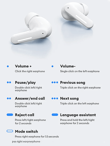 Audifonos Lenovo LE209 Wireless 6