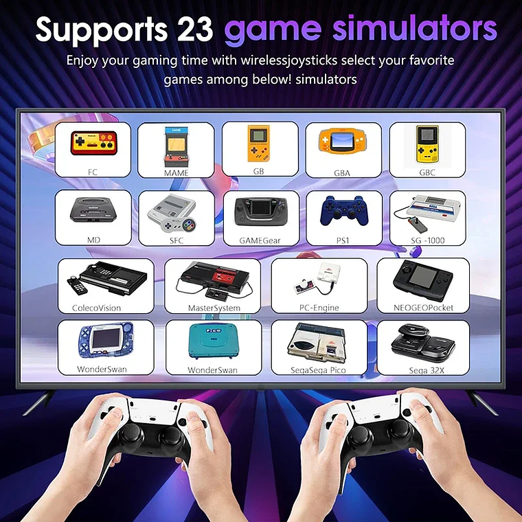 Consola M15 4K TV Game Stick 64GB Built-in 3/40000+ Retro Games 3