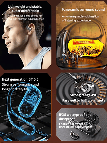 3-in-1 Audifonos Traductores en tiempo Real Con IA 5.3 y Cancelacion de Ruido 4