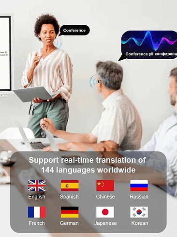 3-in-1 Audifonos Traductores en tiempo Real Con IA 5.3 y Cancelacion de Ruido 5