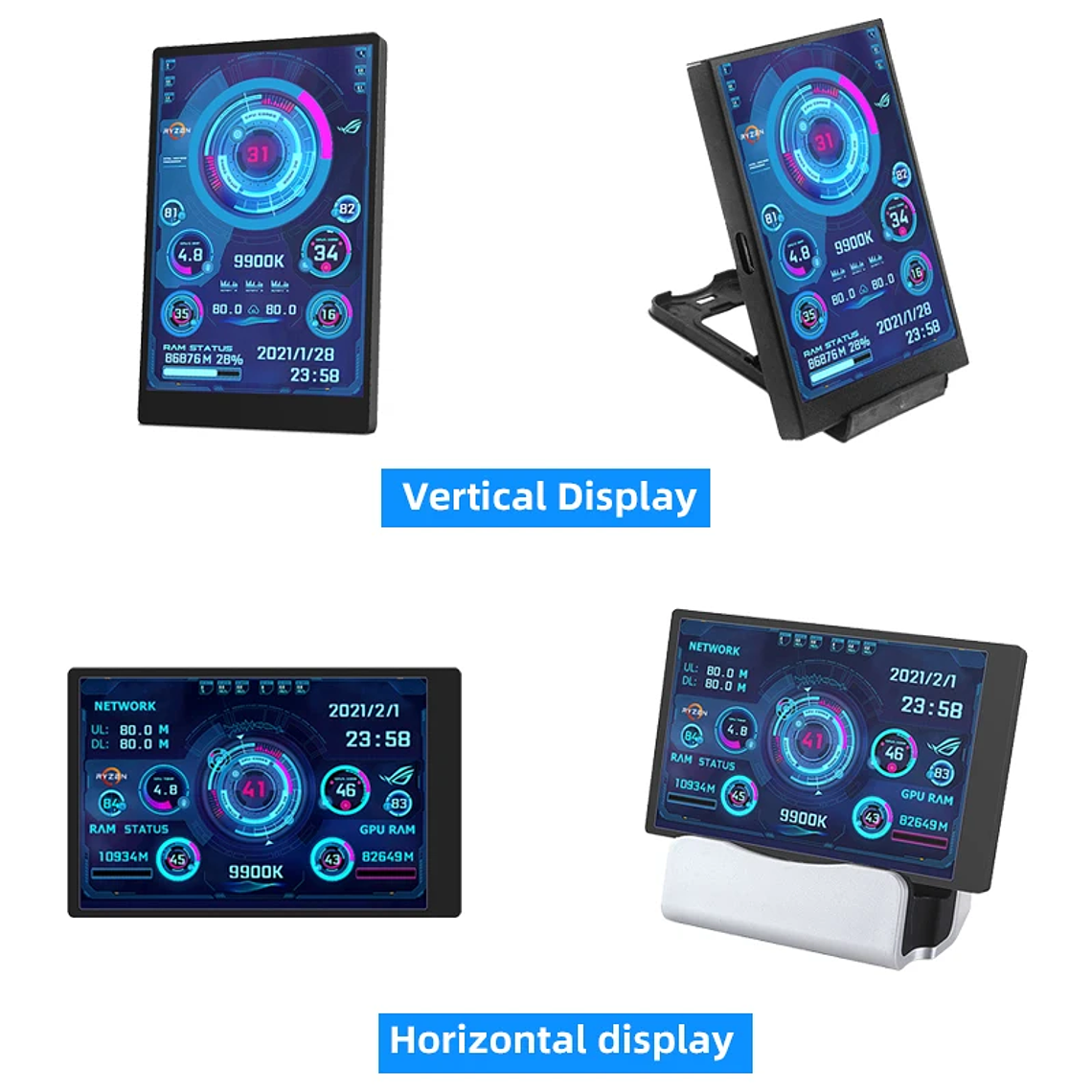 Pantalla secundaria Alimentada por USB 3.5  4