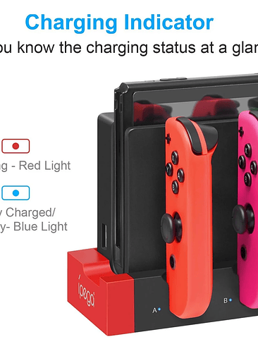 Estacion de Cara Multiple Para Mandos Nintendo Switch  2