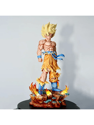 Figura goku Super Sayayin con Base Planeta Namekusein 