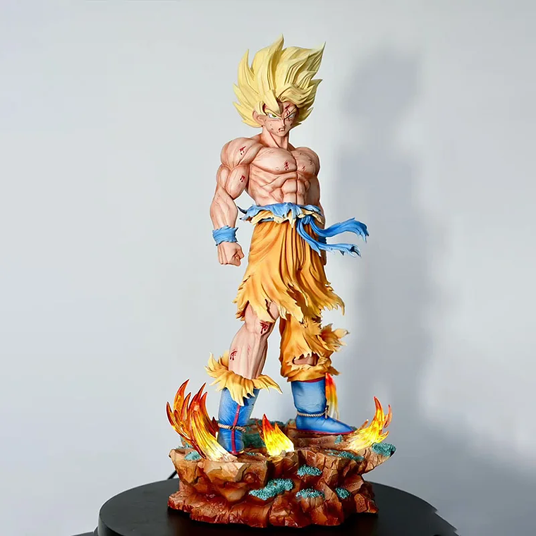 Figura goku Super Sayayin con Base Planeta Namekusein 