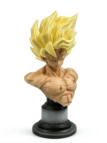 Figura goku Super Sayayin con Base Planeta Namekusein 