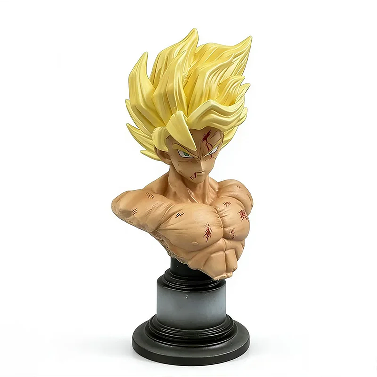 Figura goku Super Sayayin con Base Planeta Namekusein 
