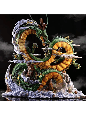 🐉 Figura realista ShengLong + Base + Goku nube voladora. Coleccionable Bandai 🐉