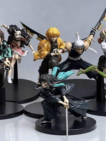 ⚔️ Set Figuras Anime – Demon Slayer Kimetsu No Yaiba | Colección Completa 2