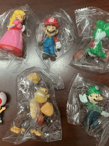 Set 6 Figuras Coleccionables Mario Bross 