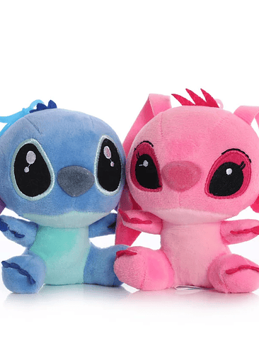 🧸 Peluches Estilo Alien Azul y Rosa – Dúo Adorable con Colgador 1