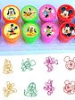 Set 12 Timbres Disney, alta duracion, Recargables. - Miniatura 1