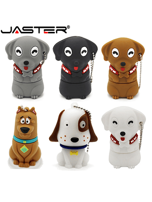 JASTER - Memoria USB con forma de perro (64 GB, 32 GB, regalo creativo para niños), llavero gratis de 16 GB