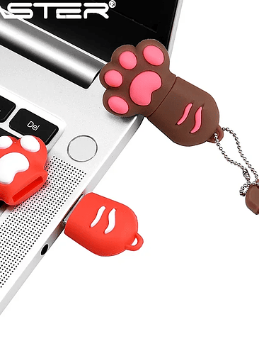JASTER - Memoria USB Kawai Patita / con llavero Variedad de Colores 6