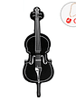 Unidad flash USB 2.0 de 128 GB con diseño de instrumento musical y notas de violín, color 64 GB, llavero de regalo - Miniatura 7
