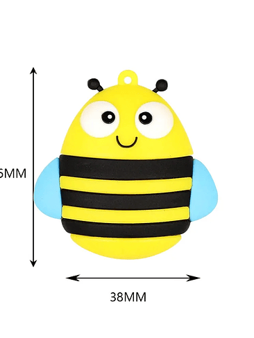 Pendrives Kawai Variedad Diseños (Dragon, abeja, pinguino, etc) 5