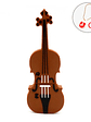 Unidad flash USB 2.0 de 128 GB con diseño de instrumento musical y notas de violín, color 64 GB, llavero de regalo - Miniatura 13