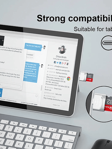 Lector de tarjetas USB 3.0 tipo C para iPhone IOS13, adaptador de tarjeta de memoria TF, lector de tarjetas para Samsung, Xiaomi, mini lector de tarjetas micro 4