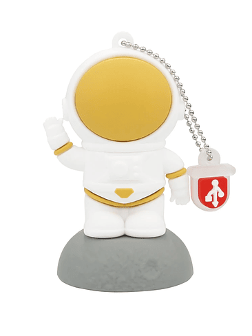Memoria USB de astronauta de 128 GB, regalo creativo y genial, memoria USB de 64 GB, llavero gratis, memoria USB blanca de 32 GB, disco U de 16 GB   11
